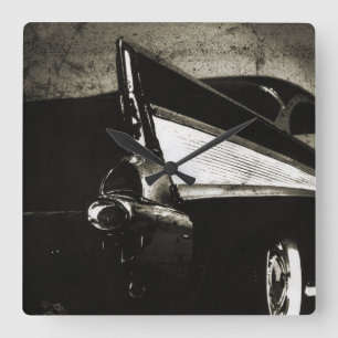 Tailfins - tar tid på den Chevy väggen 1957 Fyrkantig Klocka