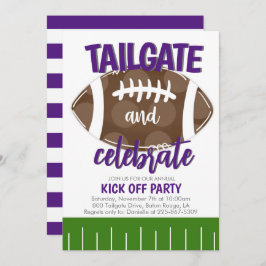Tailgate and Celebrebring Football any Färg Combo Inbjudningar