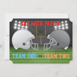 Tailgate Football Helms USA Ribs Vingar Party 4 Inbjudningar