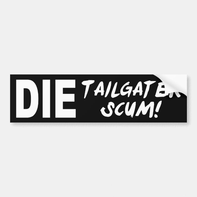 Tailgater avskum bildekal (Framsidan)