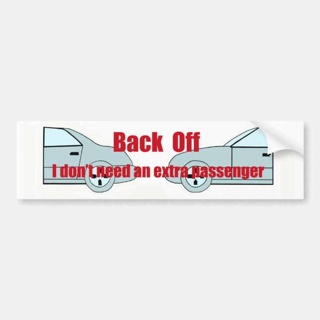 Tailgater Bumper Sticker Bildekal (Framsidan)