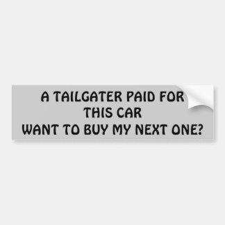 Tailgater lön för min nästa bil? bildekal