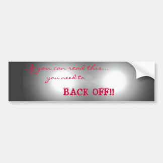 Tailgater varning bildekal