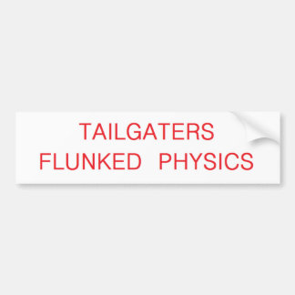 tailgaters flunked fysik bildekal