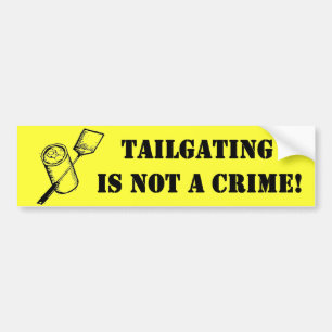 Tailgating är inte ett brott bildekal