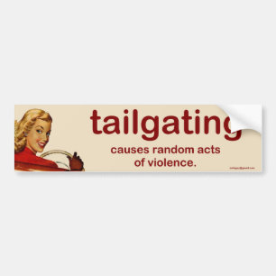 tailgating bildekal
