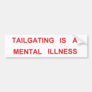 tailgating bildekal