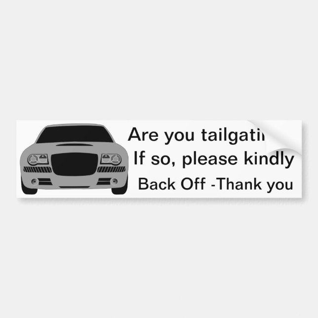 Tailgating? Bildekal (Framsidan)