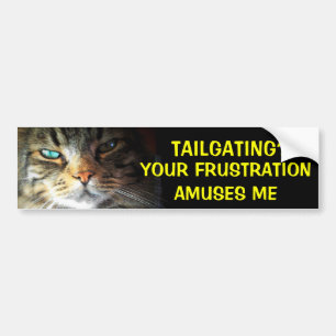 Tailgating? Din frustration roar den rikliga Bildekal