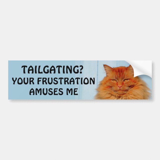 Tailgating? Din frustration roar mig pumpa Bildekal (Framsidan)
