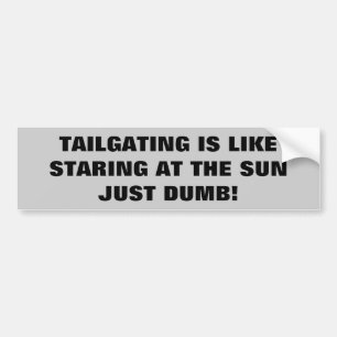 Tailgating - förstumma precis bildekal