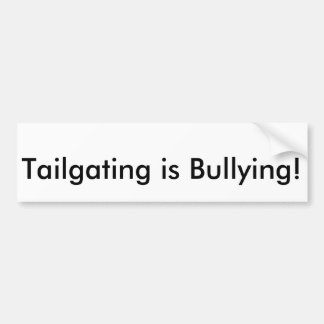 Tailgating trakasserar bildekal
