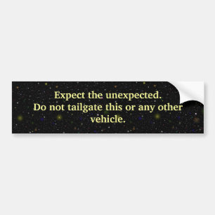 Tailgatingskrämseleffektbildekal Bildekal