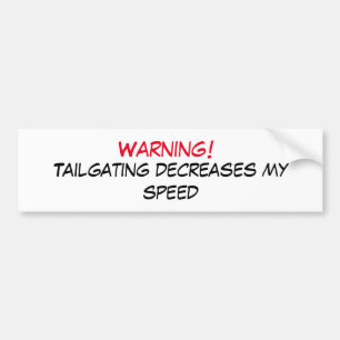 Tailgatingvarning Bildekal