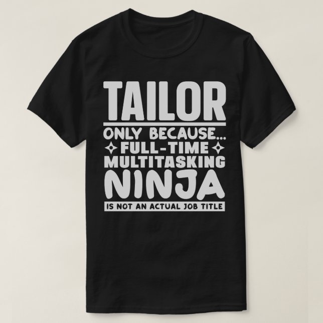 Tailor Ninja T Shirt (Design framsida)