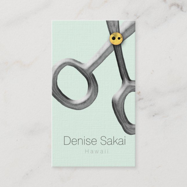 Tailor Scissors Visitkort (Framsida)