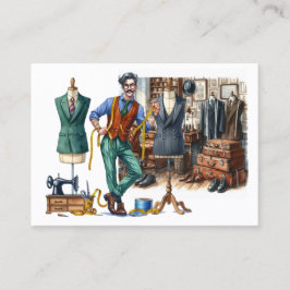Tailor Sewing Visitkort