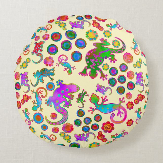 Tails from the Nursery at Sun Up Rund Kudde (Framsidan)