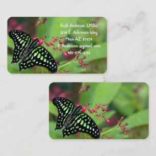 Tails Jay butterfly Visitkort