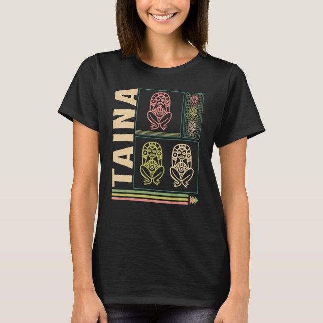 Taina Atabey Goddess Of Taino Puerto Rico Souvenir T Shirt (Framsida)