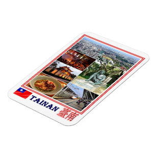Tainan - Taiwan - Republiken China - Mosaic - Mag Magnet