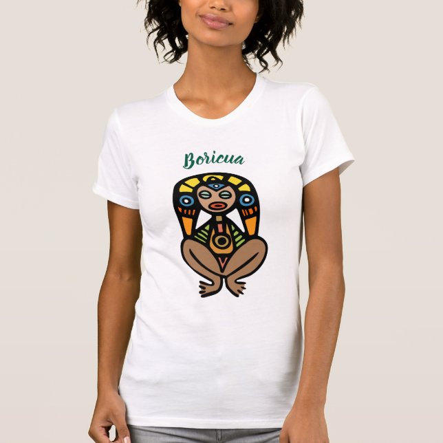 Taíno Atabey guddess Boricua t-shirt (Framsida)