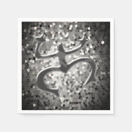 Taino Coqui Frog Pappra blöjor (svart/vitt) Pappersservett