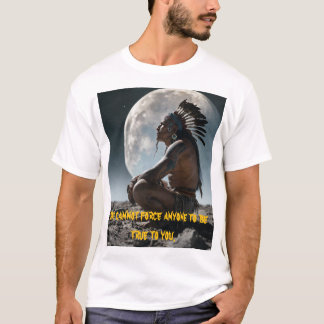 Taino Indian på måne tittar på jorden T Shirt
