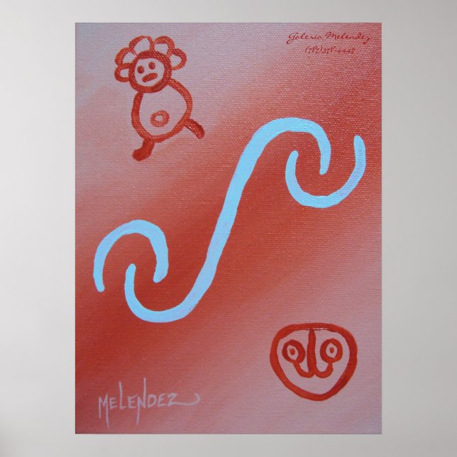 Taino Jeroglificos Poster (Framsidan)