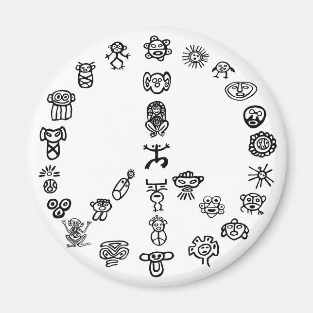Taino Peace Magnet (Framsidan)