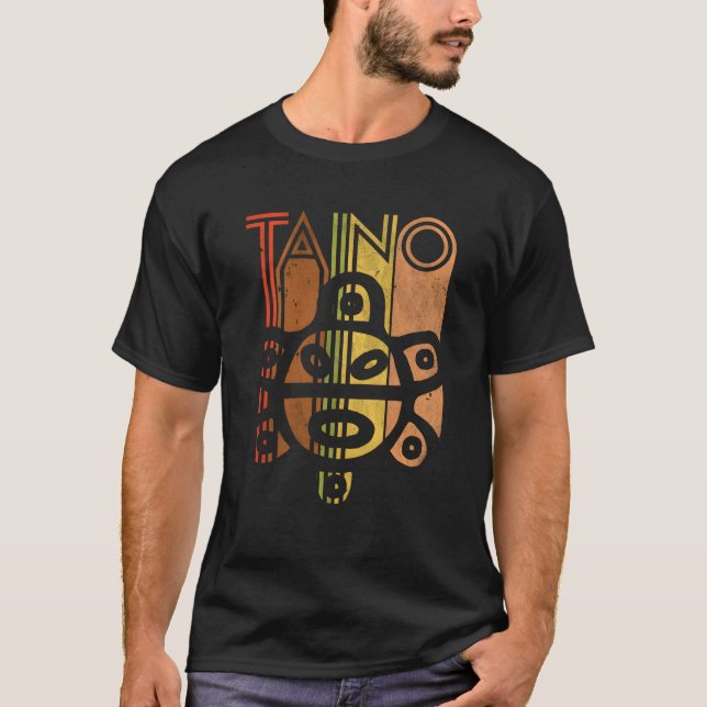 Taino Sol Boricua Taino of Puerto Rico T Shirt (Framsida)