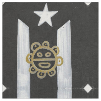 Taino Sol över BlkWht Tyg