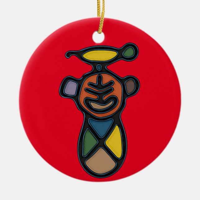 Taino Symbol Circle Ornament (Framsidan)