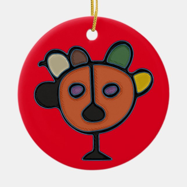 Taino Symbol Circle Ornament (Framsidan)