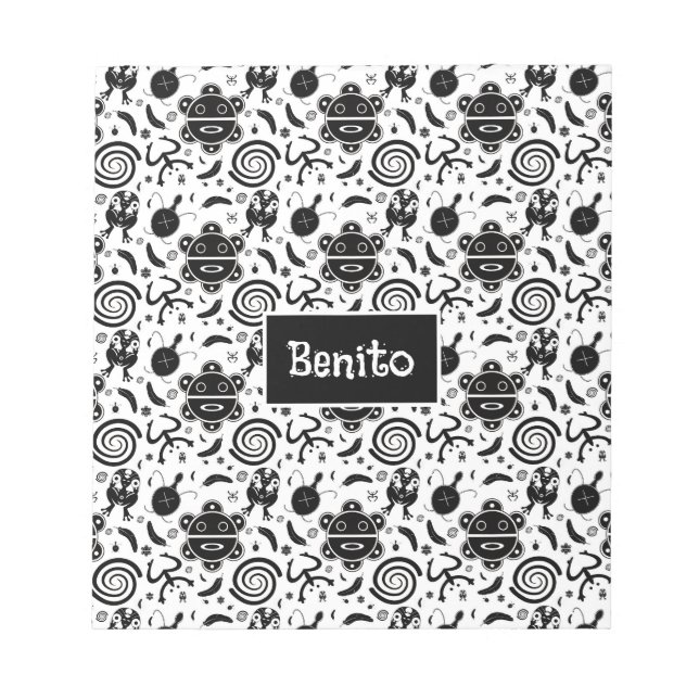 Taino Symbols Puerto Rico Culture Anteckningsblock (Framsida)