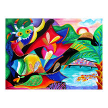 Taino & Vejigantes PR - art av Galina -