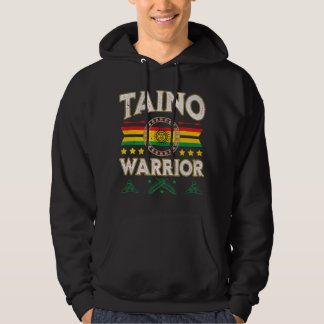 Taino Warrior Flagga Native American Arawak Borike Hoodie