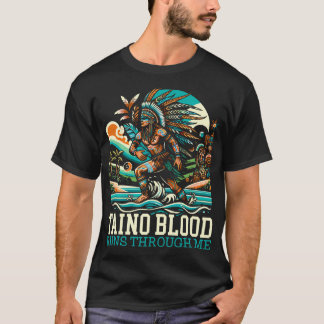 Taino Warrior Puerto Rico IndiGurbböna Cu T Shirt