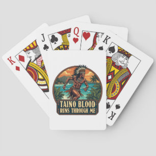 Taino Warrior Puerto Rico Indiska Västindien Casinokort