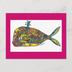 Taino Whale Vykort