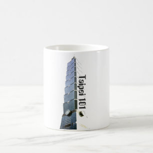 Taipei 101 byggnad reser souvenir kaffemugg