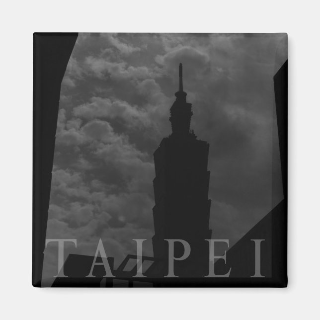 Taipei 101 Byggnad, Taiwan Magnet (Framsidan)