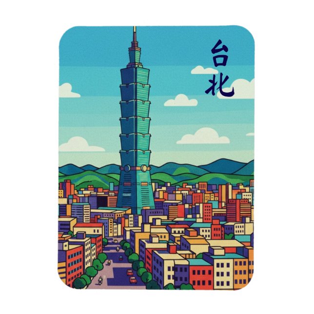 Taipei 101 magnet (Vertikal)
