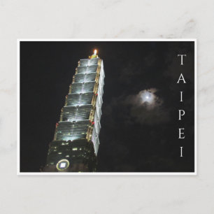 Taipei 101 natt vykort