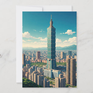Taipei 101 Taiwan Julkort