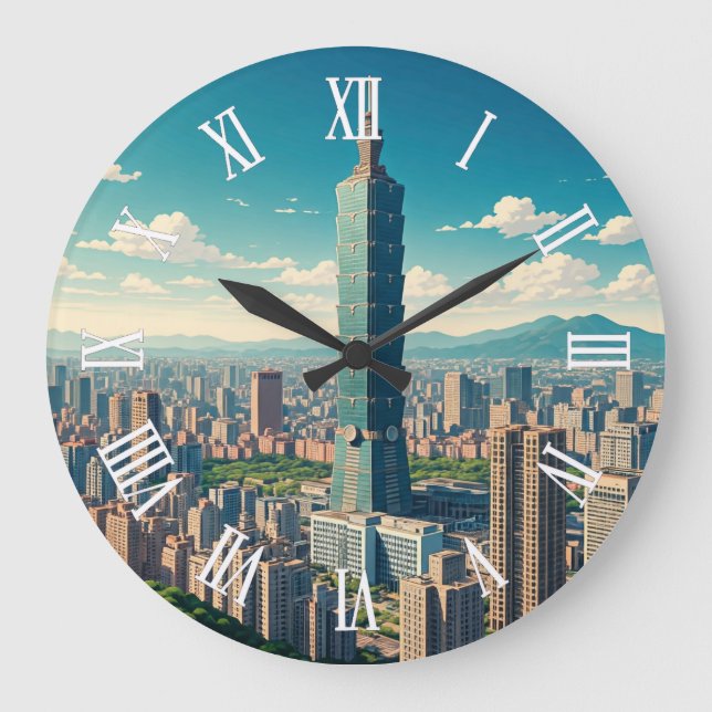 Taipei 101 Taiwan Stor Klocka (Framsida)
