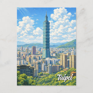 Taipei 101 Taiwan Vykort