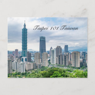 Taipei 101 Taiwans vykort
