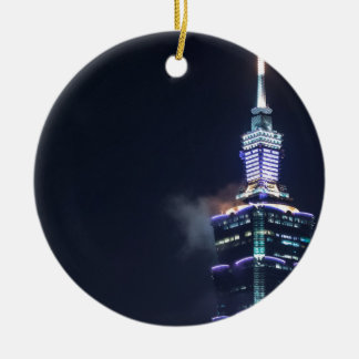 Taipei 101 torn i Taiwan, Closeup Julgransprydnad Keramik