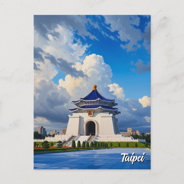 Taipei CKS minnesmärke Taiwan Vykort (Framsida)